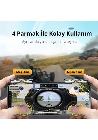 Ugreen Cod Pubg Mobile Metal Nişan Ateş Ve Tetik Düğmesi