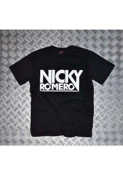 Stoned&Fame Unisex Siyah Nıcky Romeo Baskılı T-shirt SIYAH Siyah