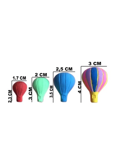 Dört Boy Uçan Balon Silikon Kalıp 4 Lü