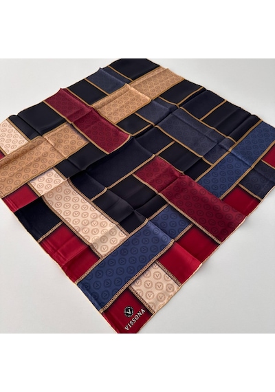 Vissona Twill İpek Eşarp Ipk4306-27301 Çok Renkli