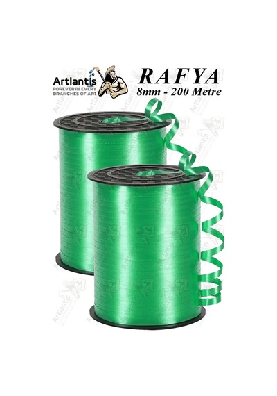 Yeşil Rafya Şerit Kurdela 2 Adet 8mm 200 Metre Rabant Rafya Renkli Hediye Paketleme İpi Kurdela Balon Bağlama Ponpon Diğer Yeşil Rafya Şerit Kurdela 2 Adet 8mm 200 Metre Rabant Rafya Renkli Hediye Paketleme İpi Kurdela Balon Bağlama Ponpon Diğer