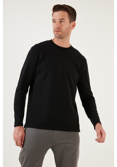 Buratti % 100 Pamuk Bisiklet Yaka Regular Fit Erkek Sweat 5905406 Siyah Buratti % 100 Pamuk Bisiklet Yaka Regular Fit Erkek Sweat 5905406 Siyah