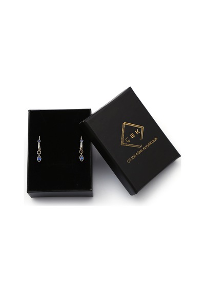 Damla Taşlı Sallantılı Altın Küpe Kp0004 N11.9158