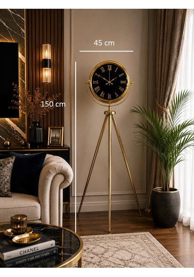 Gold Premium Aynalı Tripod 150 X 45 Cm Ayaklı Saat Diğer