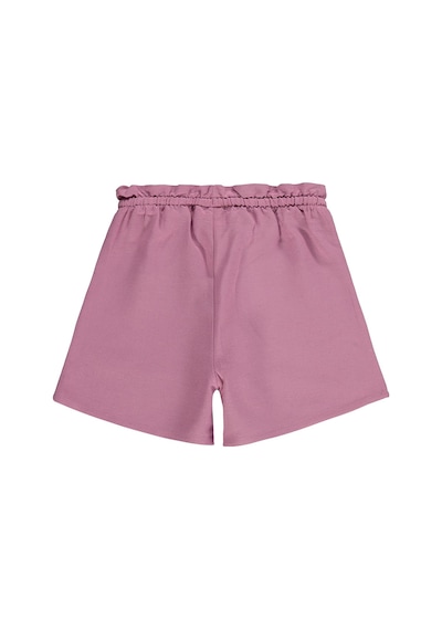 Civil Girls Beli Lastikli Cepli 10-13 Yaş Şort - Pembe Gülkurusu
