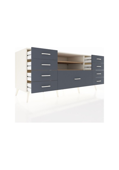 Kronos Konsol 2 Raflı 9 Çekmeceli 176x59x83 Aytaşı-çam/antrasit Çam/antrasit Kronos Konsol 2 Raflı 9 Çekmeceli 176x59x83 Aytaşı-çam/antrasit Çam/antrasit