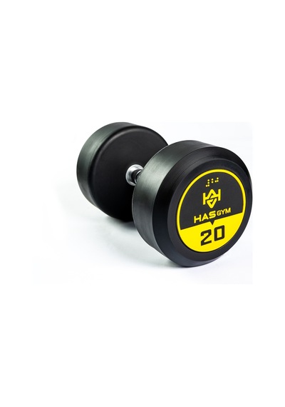 Hasgym 20 Kg Kauçuk Kaplı Profesyonel Olimpik Dumbbell Dambıl