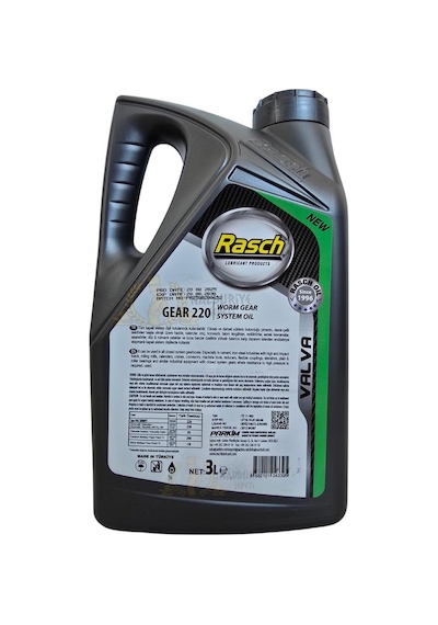 Rasch Valva Genel Amaçlı Kapalı Sistem Dişli Yağı No 220 - 3 L