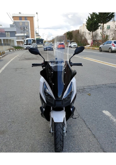 Motocam Volta Apec Apx7 Ön Cam 2025-2026 Model 78cm Şeffaf Renkli 4mm Uzun