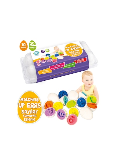 Circle Toys Yumurta Eşleştirme Sayılar 10'lu CIRCLE 113