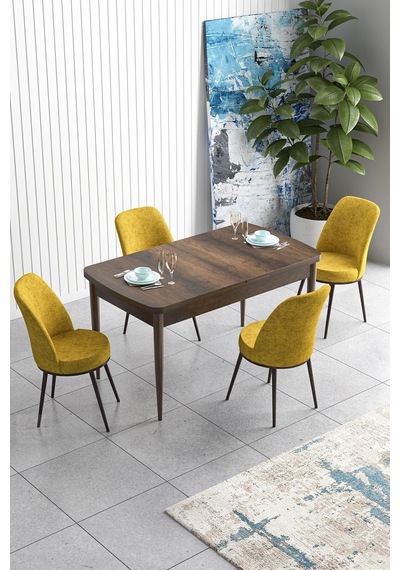 Canisa Han Serisi 70x114 Açılabilir Mdf Mutfak Masası Takımı Barok Desen Masa 4 Hardal Sandalye Masa Barok Sandalyeler Hardal Sarısı Canisa Han Serisi 70x114 Açılabilir Mdf Mutfak Masası Takımı Barok Desen Masa 4 Hardal Sandalye Masa Barok Sandalyeler Hardal Sarısı