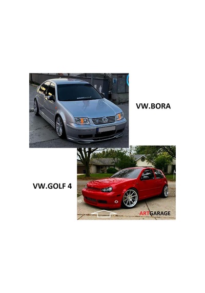 Golf 4-bora Yeni Model Ön Tampon Eki-fiberglass-boyasız