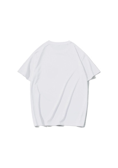 Brz Collectıon Brz Collection Unisex Oversize Minimal Kalp Ve As T-shirt Beyaz