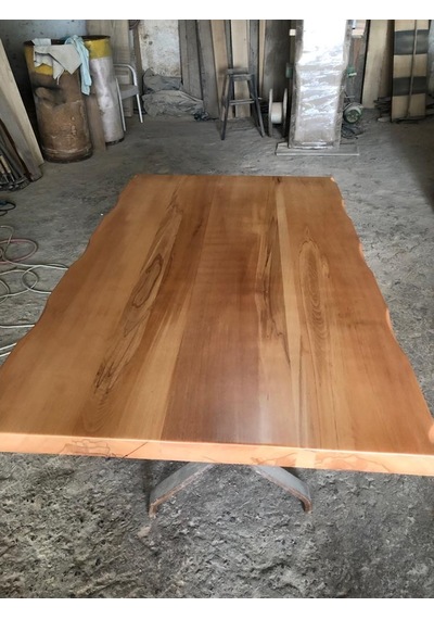 Bintaşmobilya Naturel Kayın Ağacı Kütük Masa Üstü 140X80.Cm