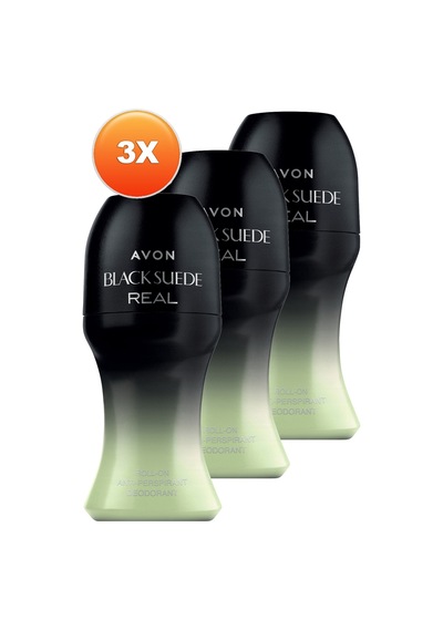 Black Suede Real Erkek Rollon 50 Ml. Üçlü Set - 612176592