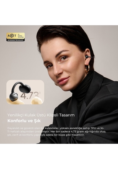 Soundpeats Pop Clip Open-Ear Enc Ows Bluetooth 5.4 Kablosuz Kulaklık