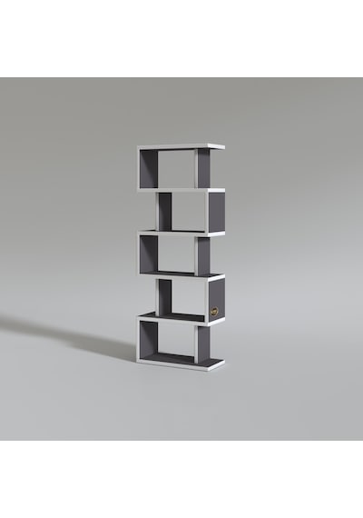 Kenzlife Kitaplık Raf Diba1 Gri 129X040X19 Banyo Kiler Ofis (M) Antrasit