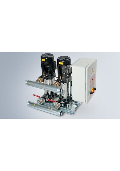 Hmc-10vc-tf 2x İki Pompalı 3 Hp 380v Paslanmaz Dik Milli Kademeli Panolu Paket Hidrofor Su Pompası