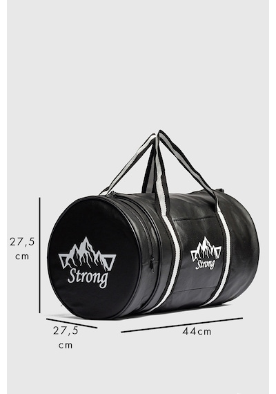 Strong Bag Silindir Spor Ve Seyahat Çantası , Gym Antrenman Fitness Çantası Sl01 Siyah Siyah