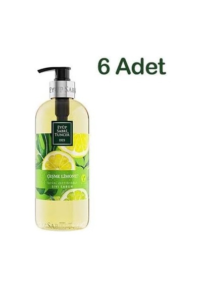 Eyüp Sabri Tuncer Çeşme Limonu Doğal Zeytinyağlı Sıvı Sabun 500 Ml X 6 Adet