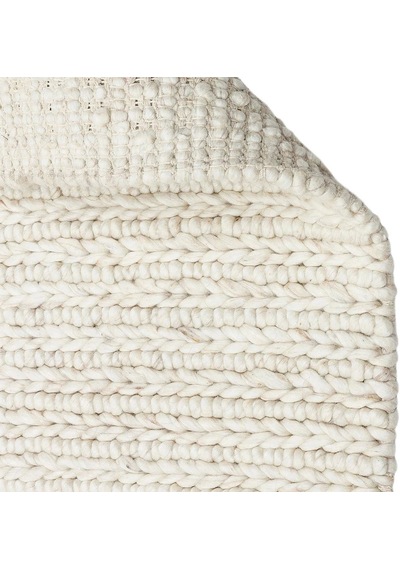 Eko Halı Jade Jd 07 Light Beige Naturel Kazak Örgü Desenli El Dokuma Örgü Halı Bej