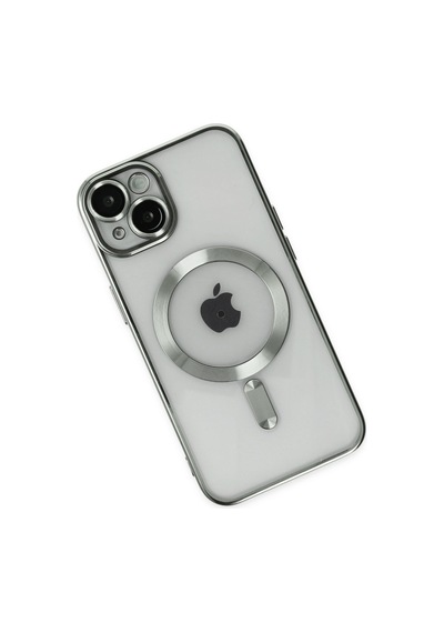Apple iPhone Uyumlu  14 Kılıf Kross Magneticsafe Kapak -  Gümüş