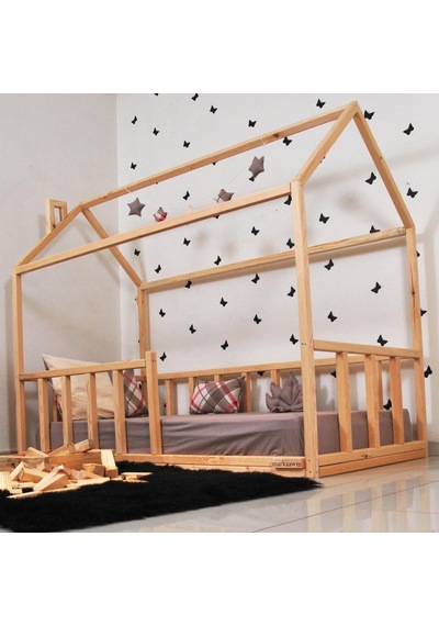 Markaawm Markaawm Montessori Çocuk Yatak Doğal Çam 90X190 Karyola Sevgi Akçaağaç