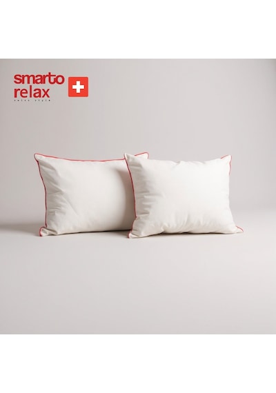 Smarto Relax Tekli 70x55 Cm Yatak Yastığı Karışım Elyaf Dolgu,pamuklu Kumaş, Anti-bakteriyel Büyük Boy Diğer
