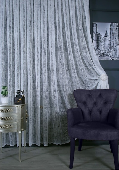 Evdepo Home Kullanıma Hazır Tül Perde (547302008)