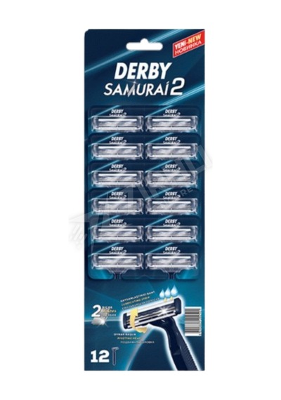 4 Adet Derby Samurai 2 Tıraş Bıçağı 12 Li Kartela