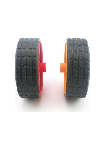 Ø30mm Çapında 8 Adet Kauçuk Tekerlek Ve 4 Adet Mil Seti