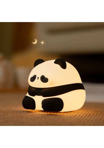 Sevimli Panda Dokunmatik Renk Değiştiren Gece Lambası Rgb Beyaz