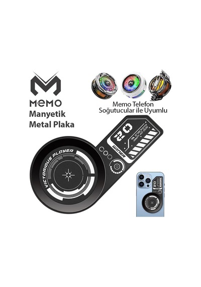 Memo Vc01 Manyetik Metal Halka - Memo Telefon Soğutucu Manyetik Tüm Modeller- 5775
