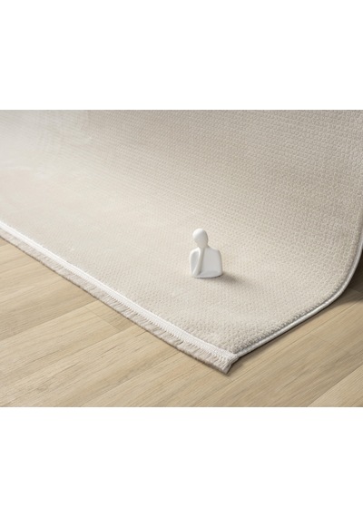 Mariesse Home Artes Serisi Bambu Dokulu Modern Sık Dokuma Koridor Kesme Yolluk Dokuma Makine Halısı Smart12000 Bej