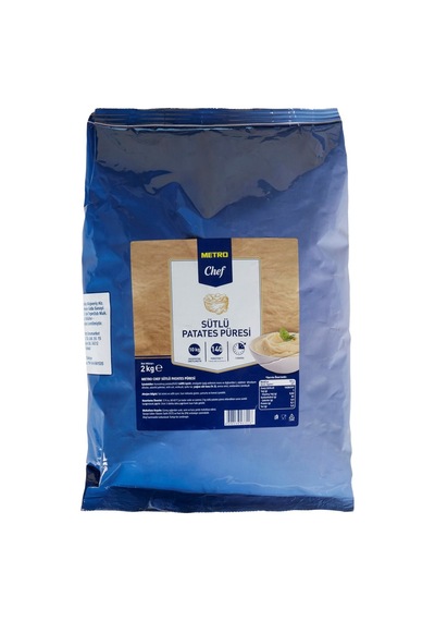 Metro Chef Patates Püresi 2 Kg Sütlü - Pratik Ve Lezzetli Tarı