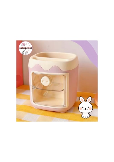 Kawaii Sevimli Kalem Kutusu Masaüstü Kalemlik Kawaii Kapaklı Kalem Kutusu Masa Üstü Organizer Lila Kapaklı