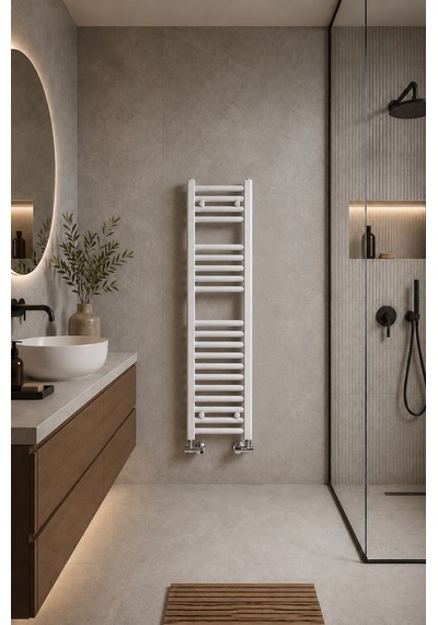 400X1100 Beyaz Havlupan 15 Borulu Banyo Havlupanı