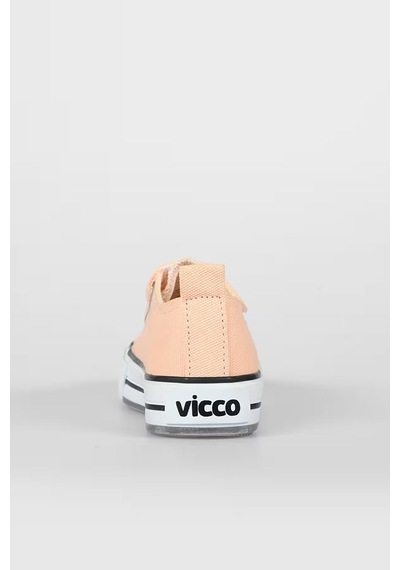 Vicco Pino Işıklı Çocuk Pudra Keten Ayakkabı Pudra
