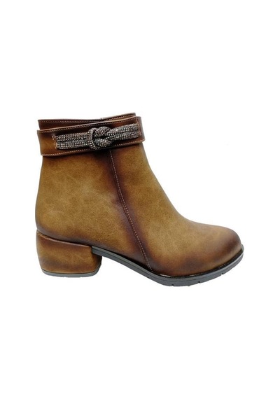Erbay 511 Yağlı Deri Trend Fashion Kadın Bot Vizon