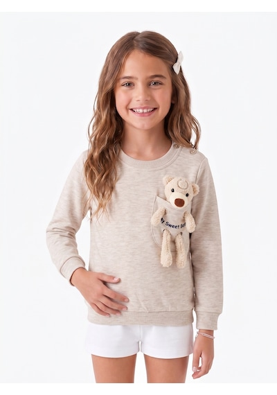 Onloox Kız Çocuk Bej Melanj Kız Çocuk Bej Melanj Pamuklu Bisiklet Yaka Regular Ayıcık Aksesuarlı Sweatshirt 1.5-4 Yaş Onloox Kız Çocuk Bej Melanj Kız Çocuk Bej Melanj Pamuklu Bisiklet Yaka Regular Ayıcık Aksesuarlı Sweatshirt 1.5-4 Yaş