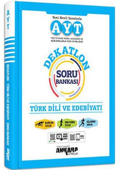 Ankara Yayınları Ayt Türk Dili ve Edebiyatı Dekatlon Soru Bankası