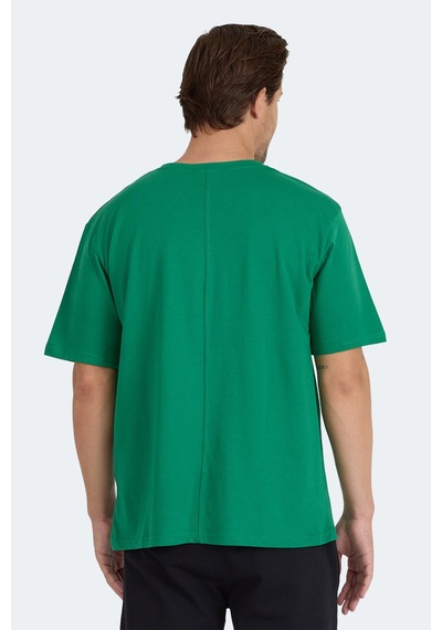 Slazenger Kaıser In Oversize Erkek Oversıze Koyu Yeşil Tişört Koyu Yeşil