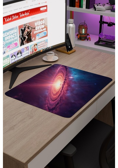 Galaksi Kaymaz Dikişli Kauçuk Oyuncu Mousepad V3 - 48x40 Xl Gaming Mouse Pad Fare Altlığı