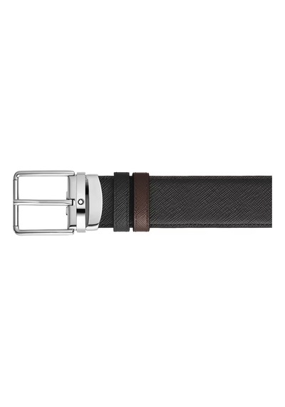 Montblanc Everyday Sartorial Deri 35 Mm Çift Taraflı Kemer 222361 Kahverengi