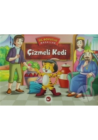 Üç Boyutlu Çizmeli Kedi - Beyaz Balina Yayınları