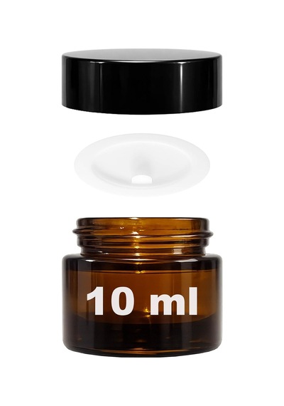 Mini Amber Cam Kavanoz, 10 Ml Hacimli, Sızdırmaz Kapaklı, Krem Ve Kozmetik Saklama Kutusu, Lip Balm 6 Adet Çok Renkli