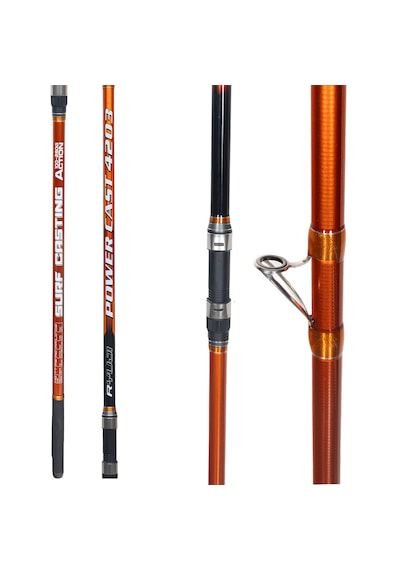 Ryujı Power Cast 4.20m, 100-280gr, 3p Surf Kamış 420 Cm - 100-280 Gr