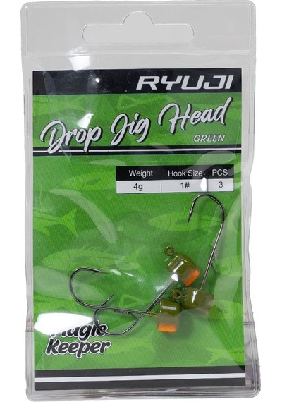 Ryuji Drop Jighead Green 2 Gr 3 Adet -10214 1