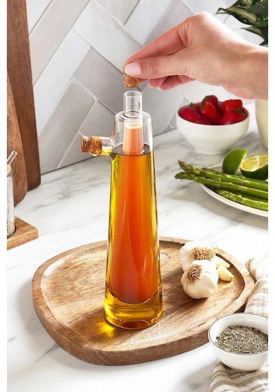 Karaca Sierra Cam Yağdanlık Ve Sirkelik 220 Ml Şeffaf