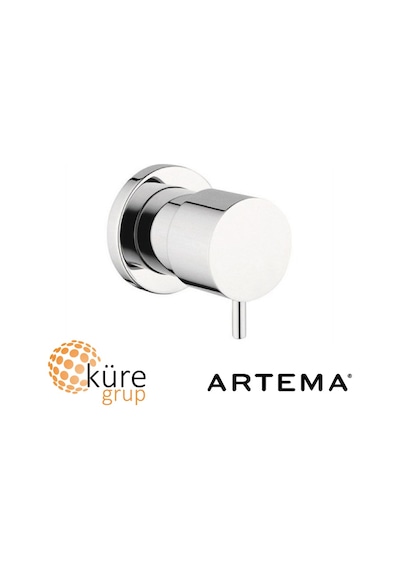 Artema Ankastre Stop Valf Sıva Üstü. Krom A41449 Krom